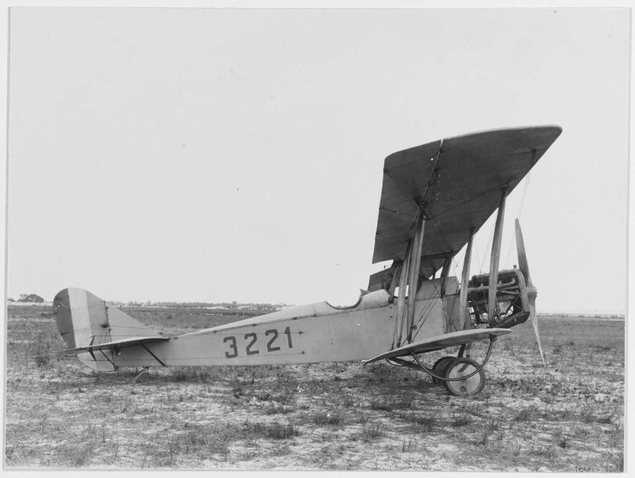 Curtiss JN-4H airplane (Bu. no. 3221), view of right side