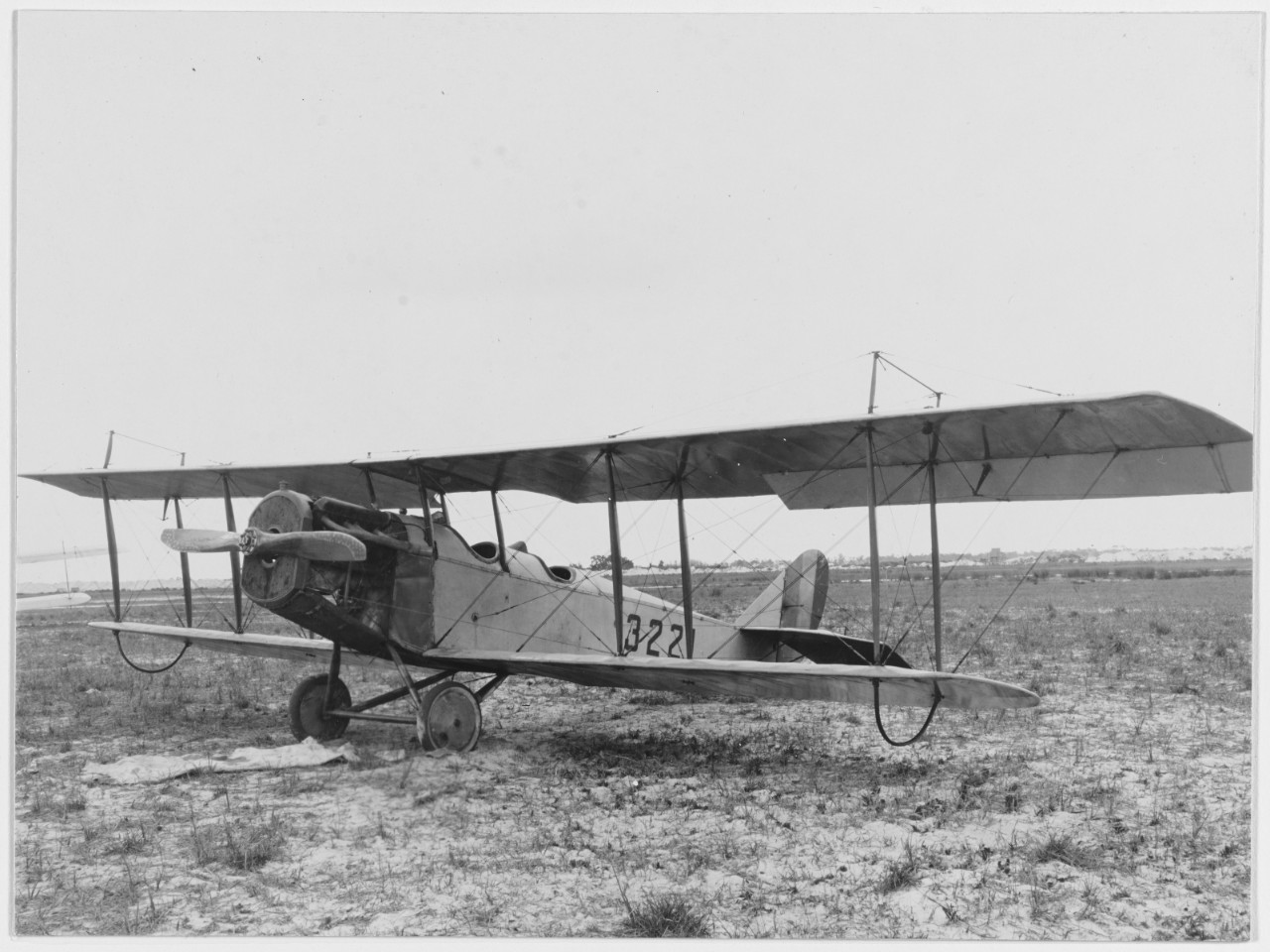Curtiss JN-4H airplane (Bu. no. 3221), view of left side