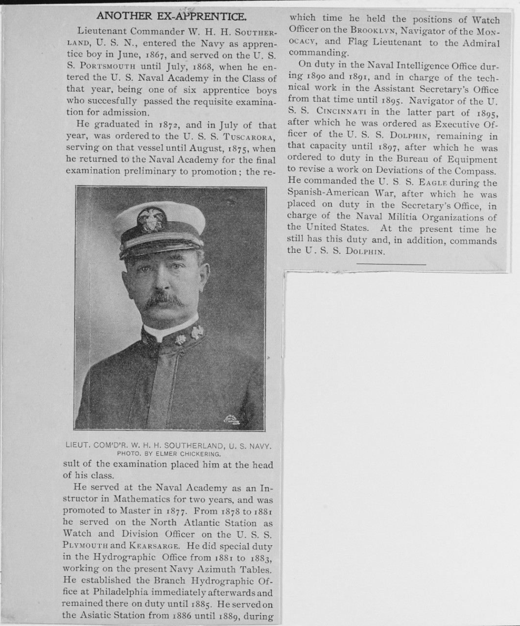 Lieutenant Commander William H. H. Southerland, USN