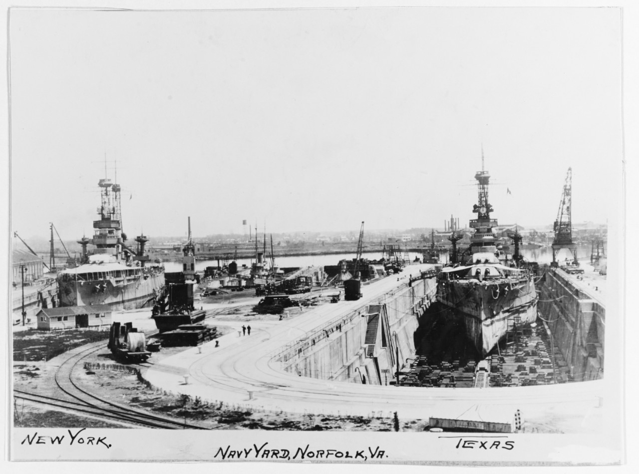USS NEW YORK (BB-34) and USS TEXAS (BB-35)