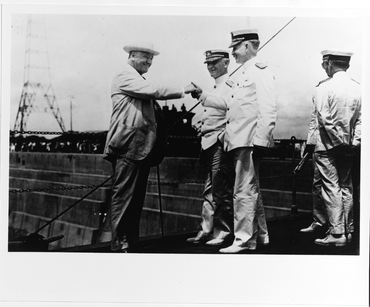 Pearl Harbor Dry Dock formal opening ceremonies