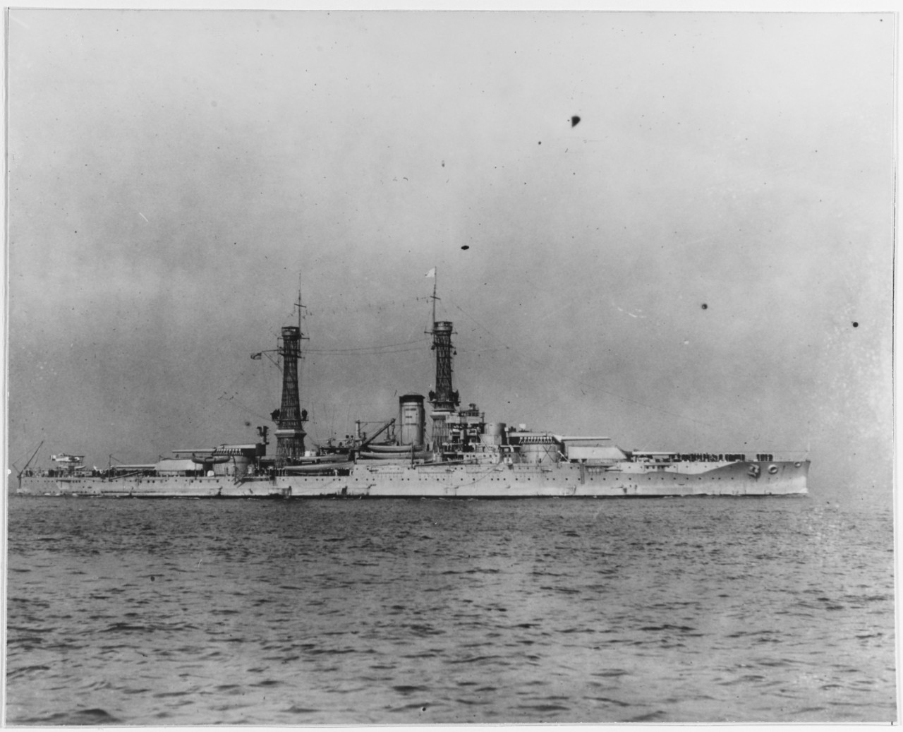 USS NEVADA (BB-36) in the mid-1920s