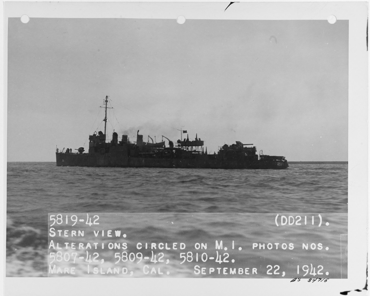 USS ALDEN (DD-211)