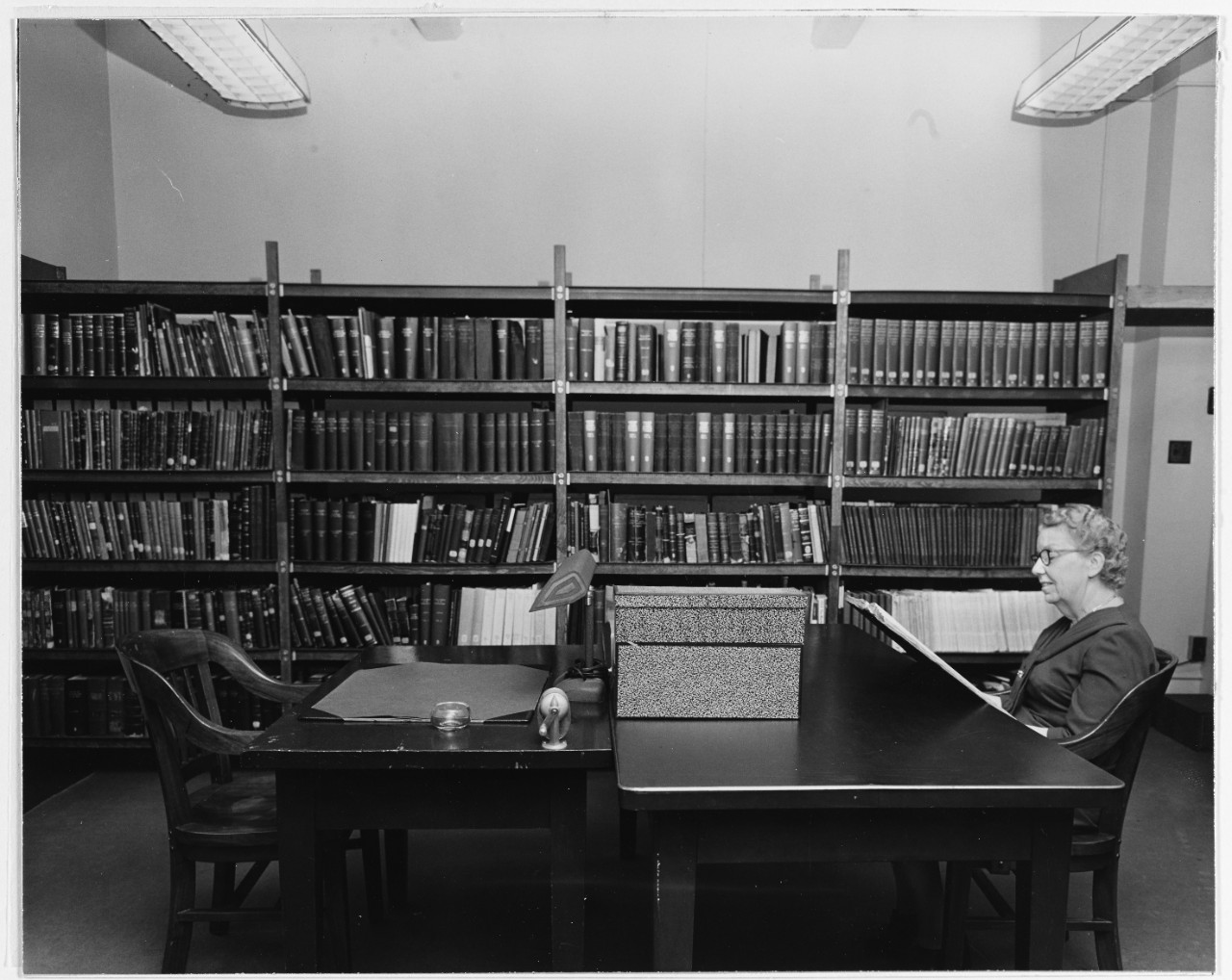 Naval librarian Florence Sharswood