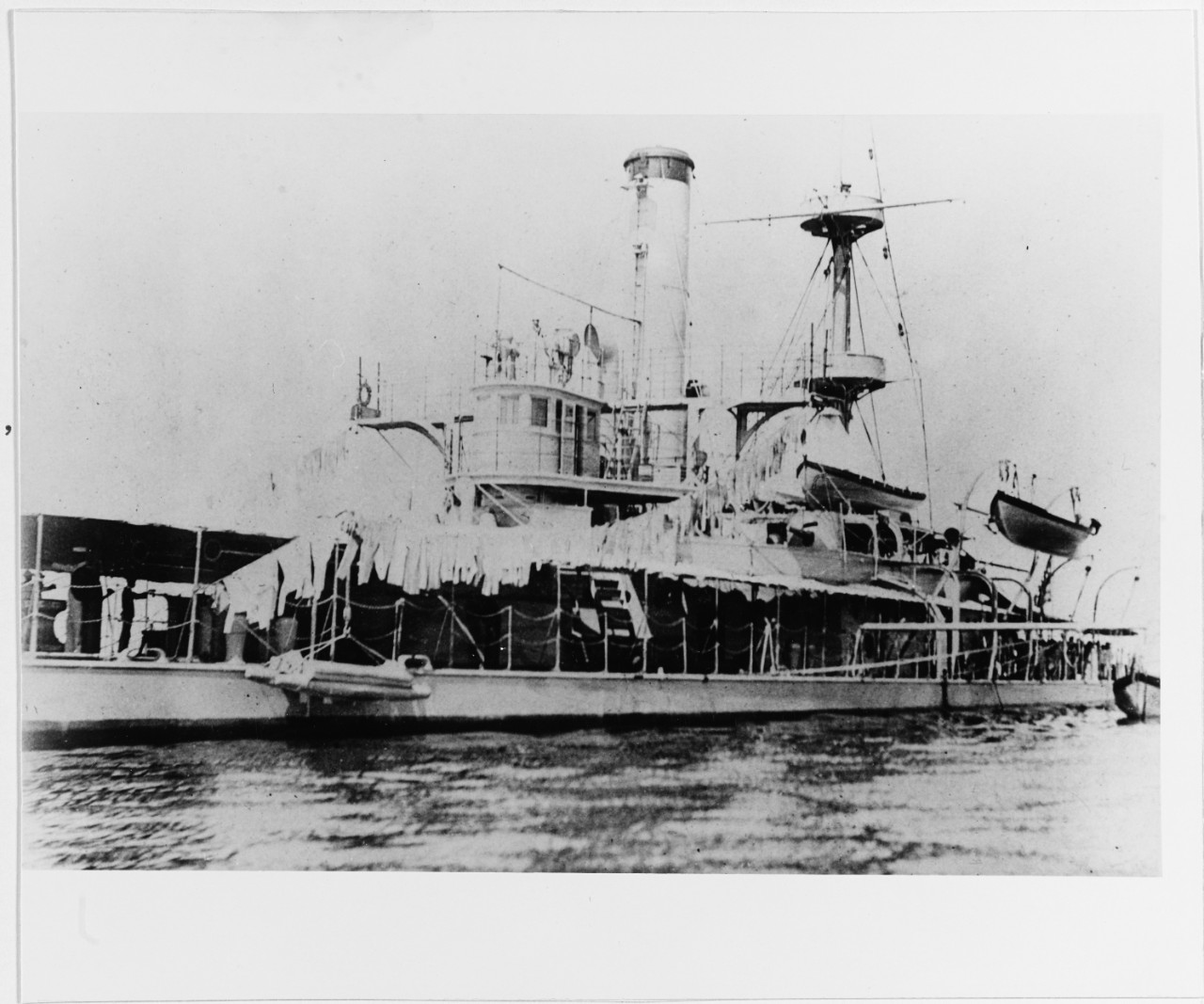 USS MONADNOCK (BM-3) photographed in 1898. 