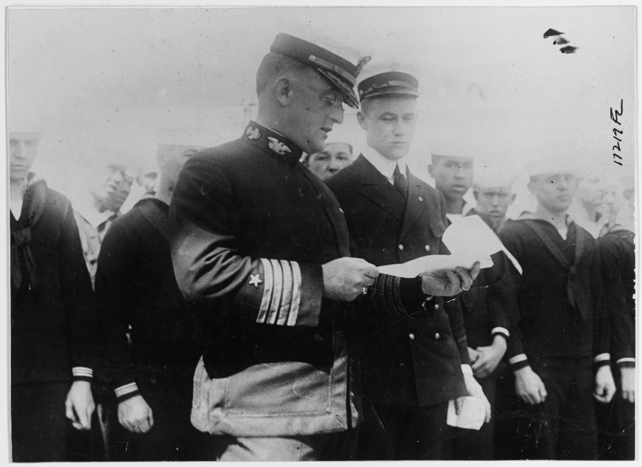 Captain Edward H. Dodd, USN, Commanding Officer of USS MINNEAPOLIS (C-13)