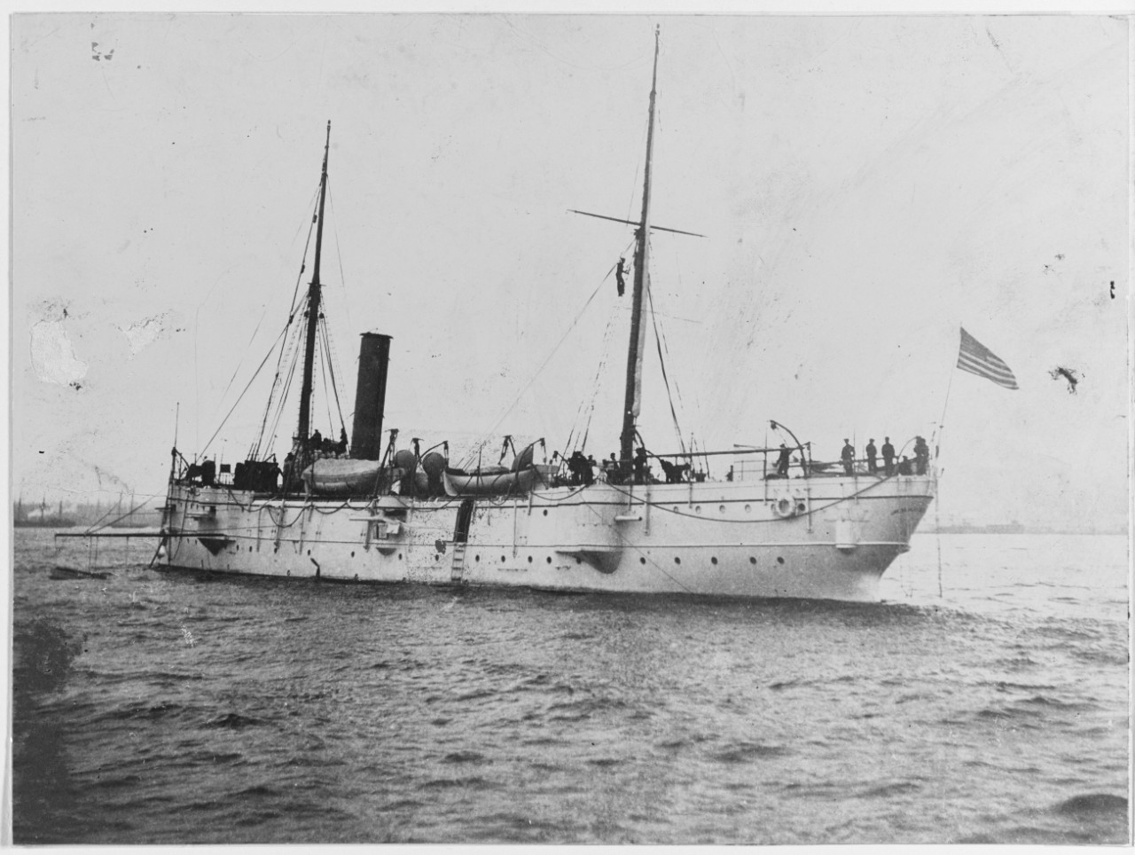 USS MACHIAS (PG-5), circa 1897.