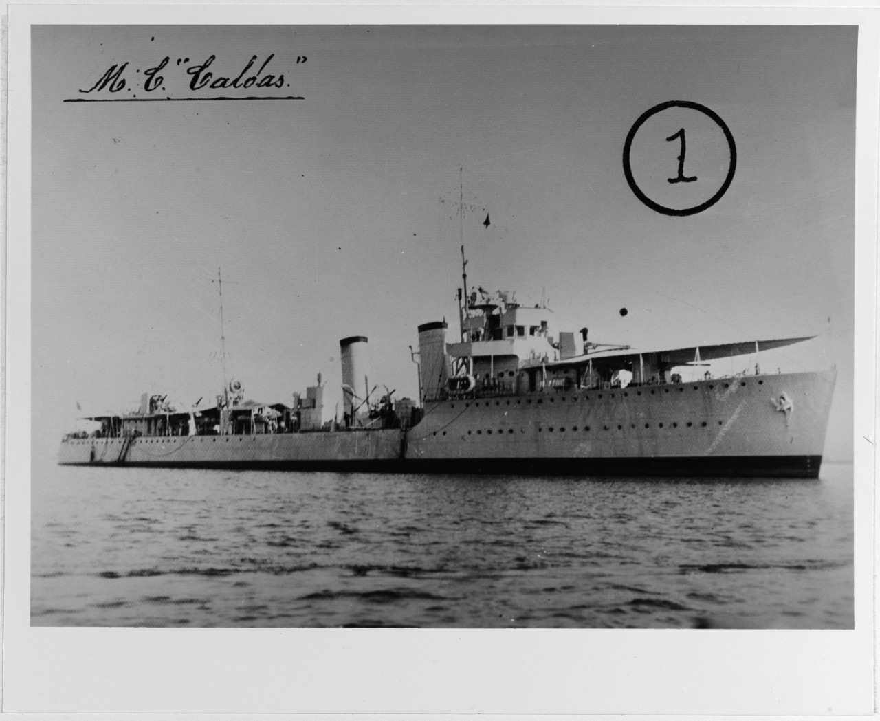 CALDAS (Colombian destroyer, 1933)