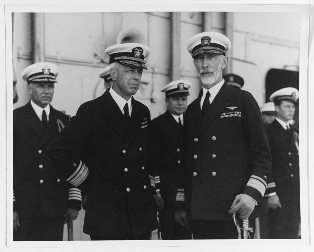 Rear Admiral Harry E. Yarnell and Rear Admiral J.M. Reeves