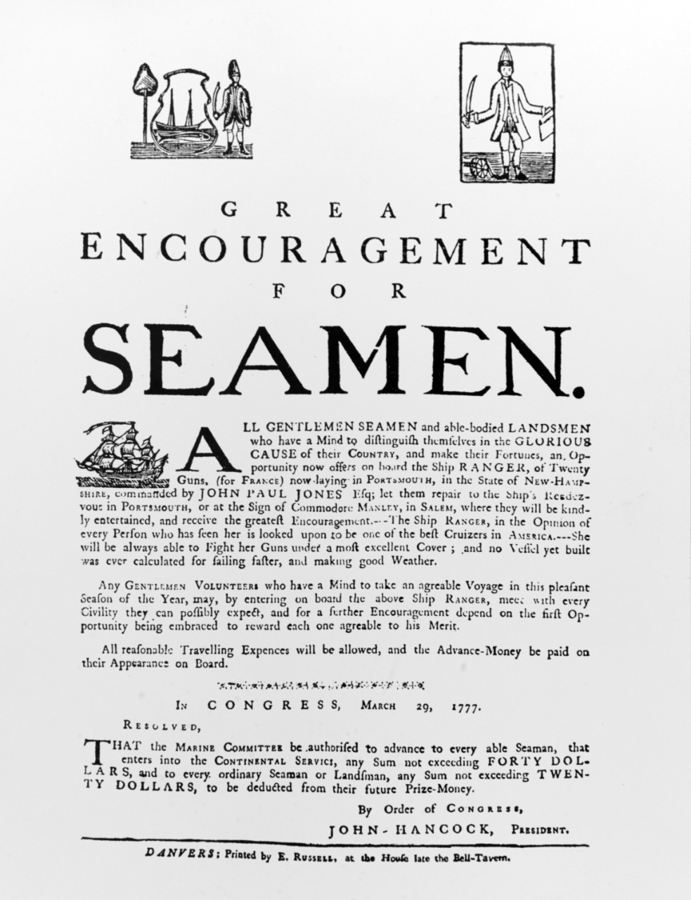 Recruiting Poster, 1777