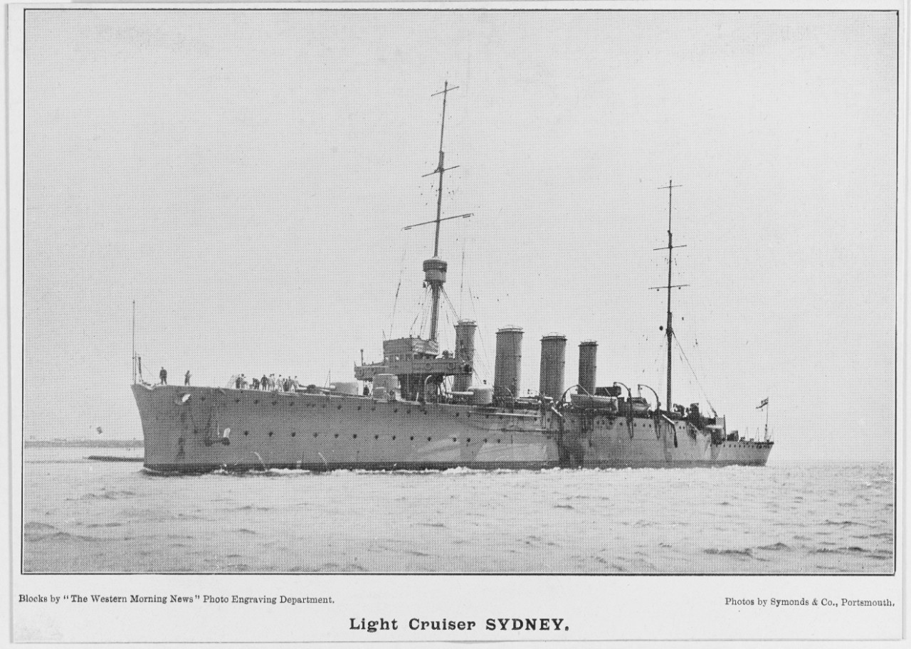 SYDNEY (Australian light cruiser, 1912-1929)