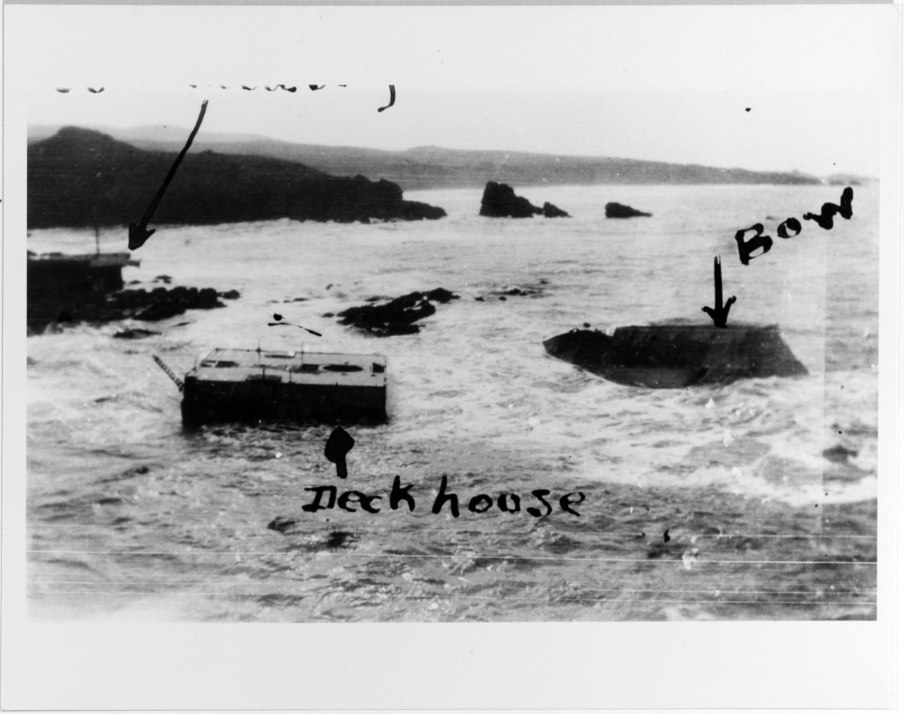 Photo #: NH 55097  Honda Point disaster, September 1923