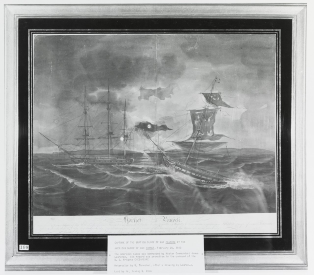 HMS PEACOCK vs USS HORNET, 24 February 1813