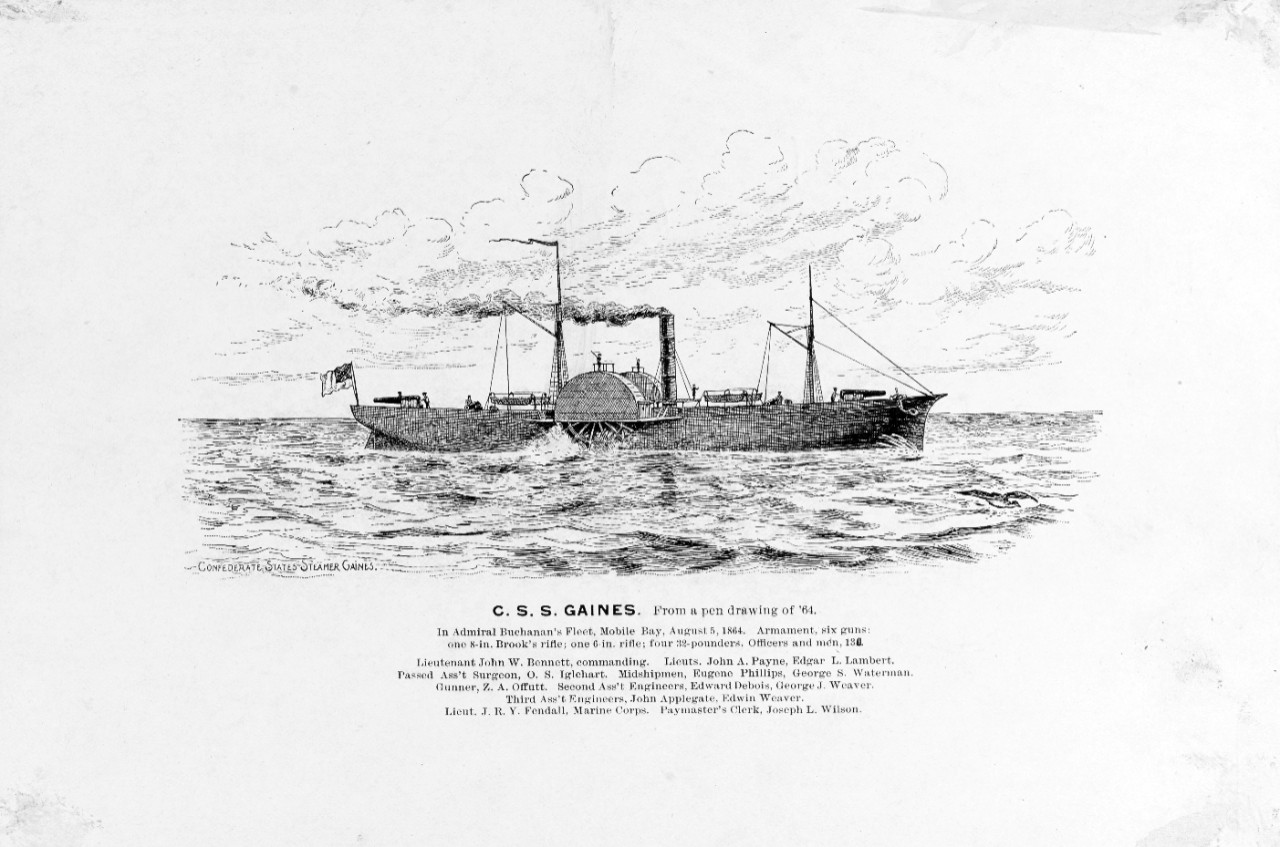 Photo #: NH 53878  CSS Gaines (1862-1864)