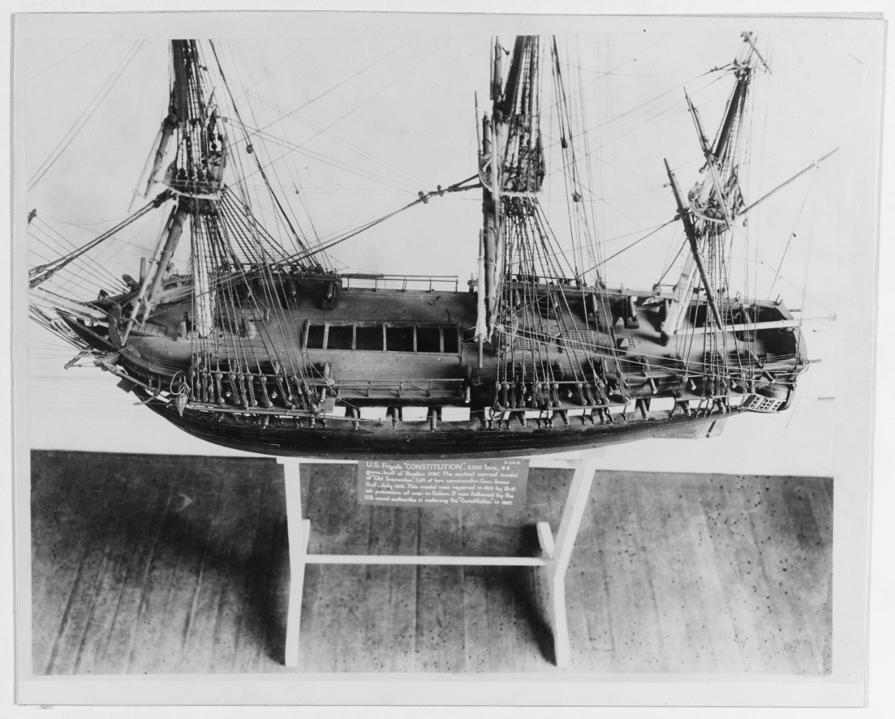 Photo #: NH 54008  Model of USS Constitution (1798-____)