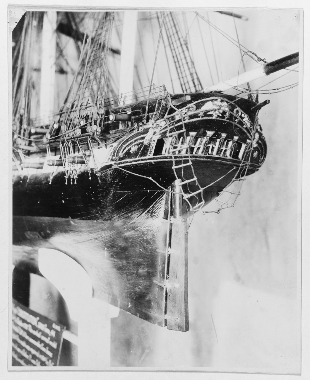 Photo #: NH 54009  Model of USS Constitution (1798-____)