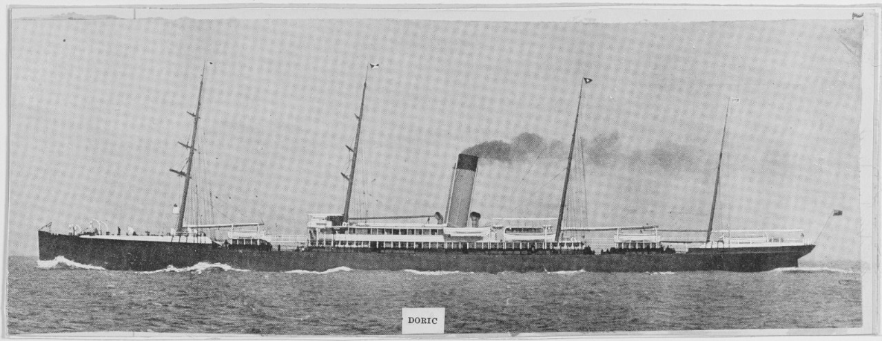 SS DORIC, of the Pacific Mail S.S. Co.
