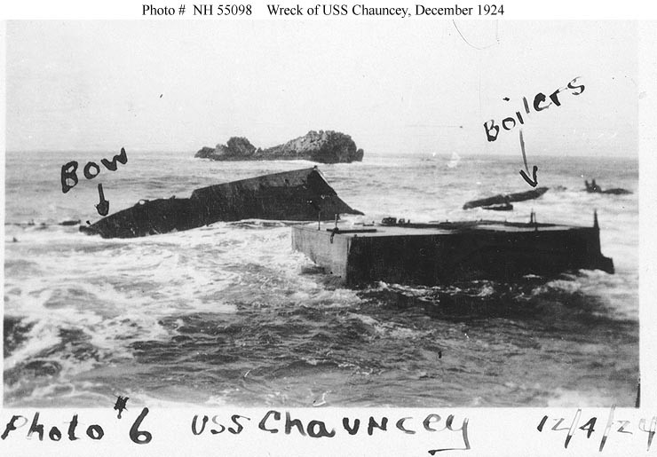 Photo #: NH 55098  Honda Point disaster, September 1923