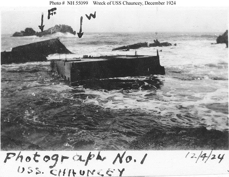 Photo #: NH 55099  Honda Point disaster, September 1923