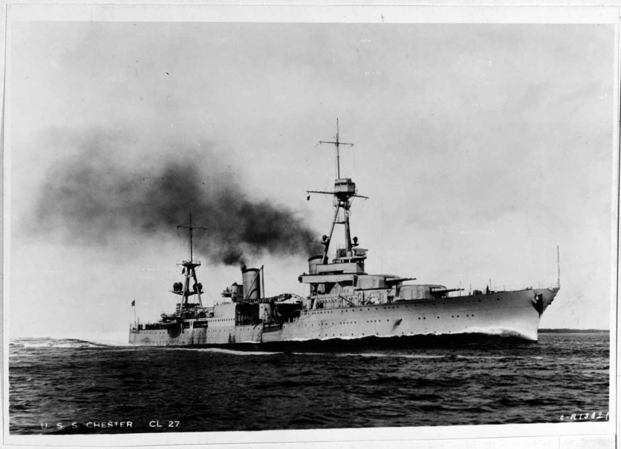 Photo #: NH 55113  USS Chester (CL-27)