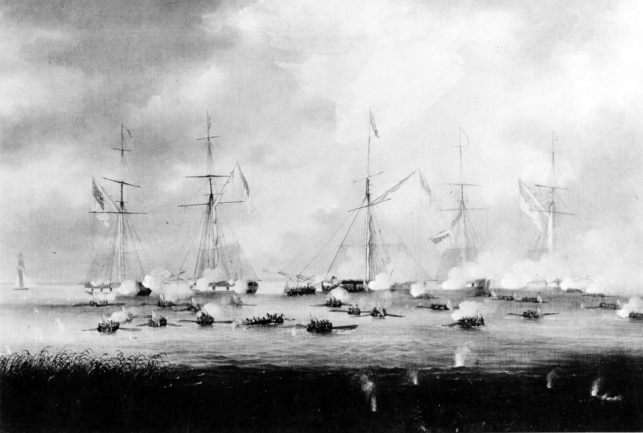 The Attack and Capture of the American Flotilla on Borgne Lake