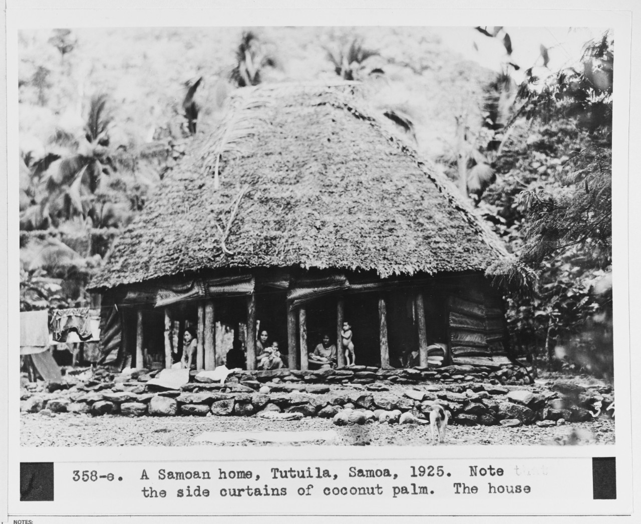 A native home at Tutulia, Samoa, 1925.