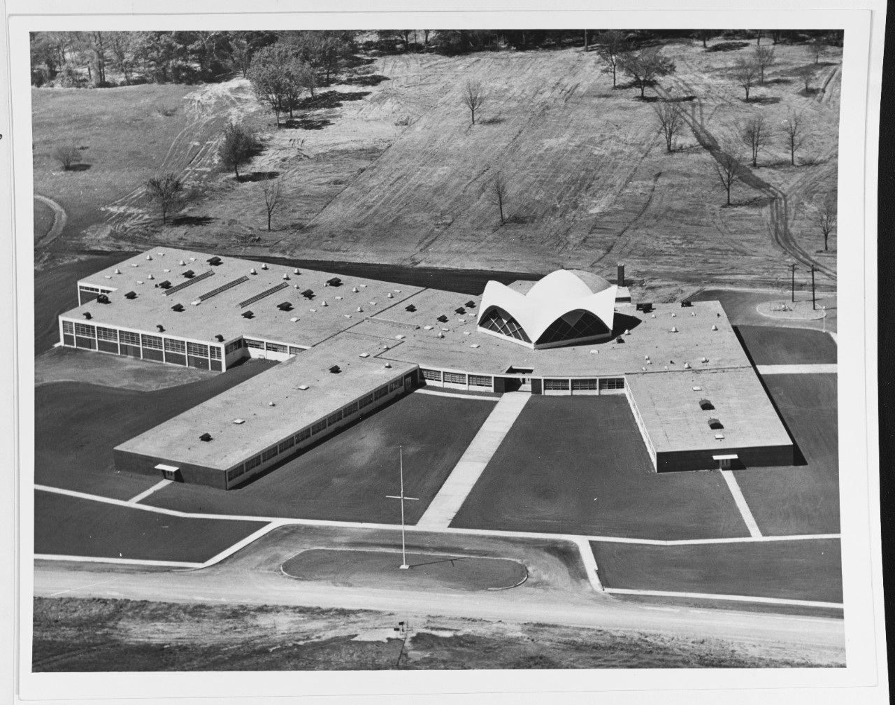 Aerial view of the Chester W. Nimitz Jr. High School, Tulsa, Oklahoma