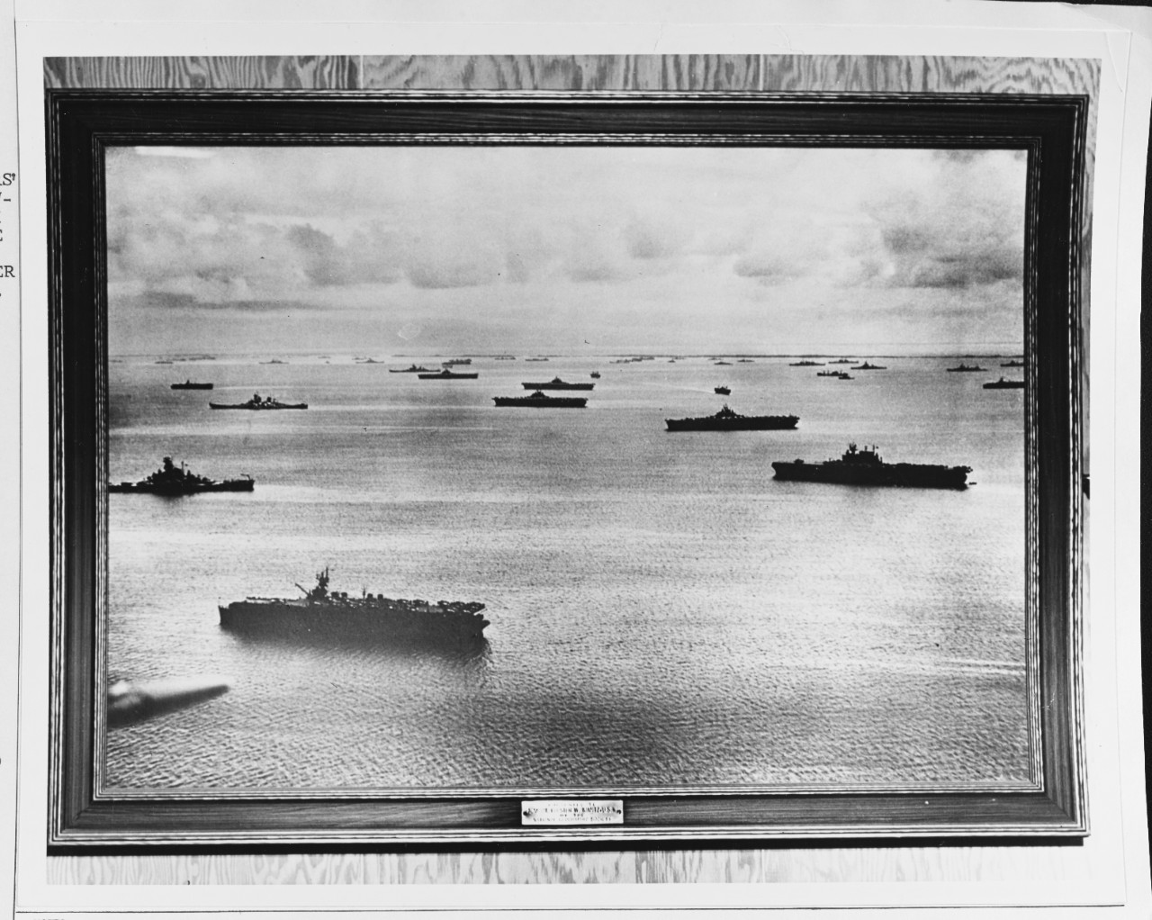 The cover of a clever wall chart case "Murderers' Row" at Ulithi Anchorage.