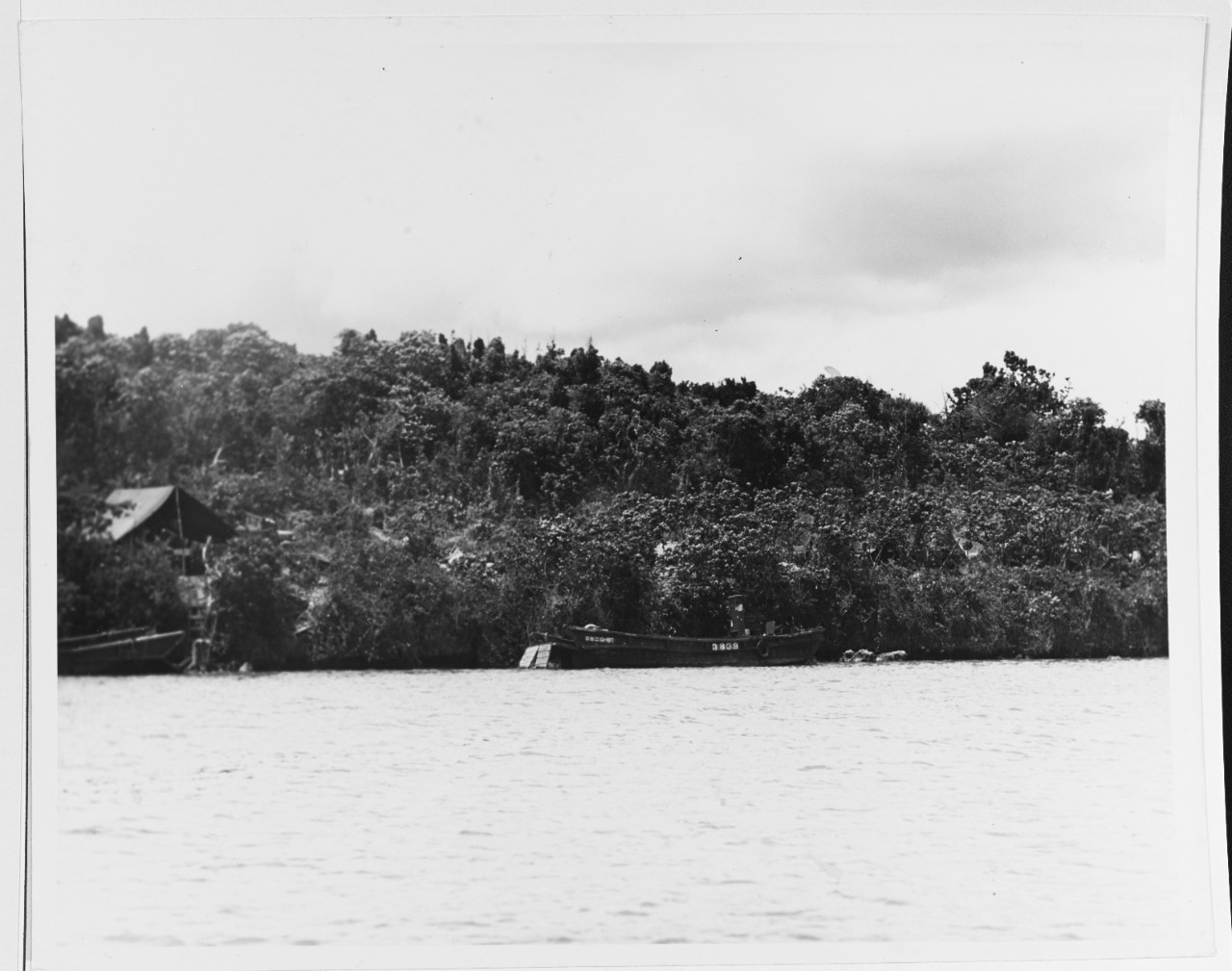 Japanese landing boat at Piti Channel, Apra Harbor, Guam.