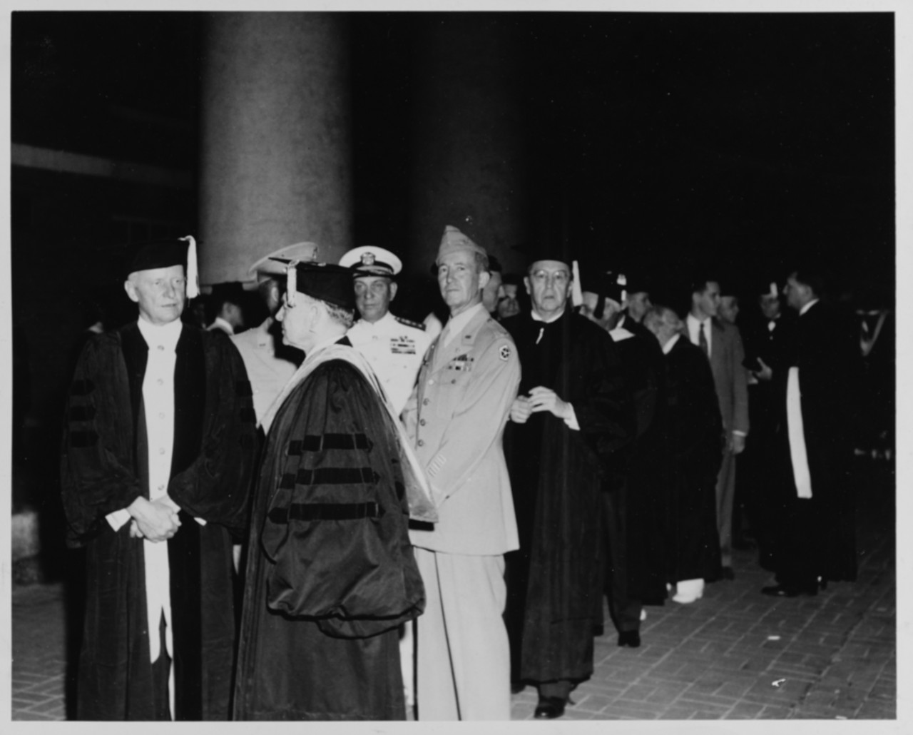 Nimitz Leads Procession