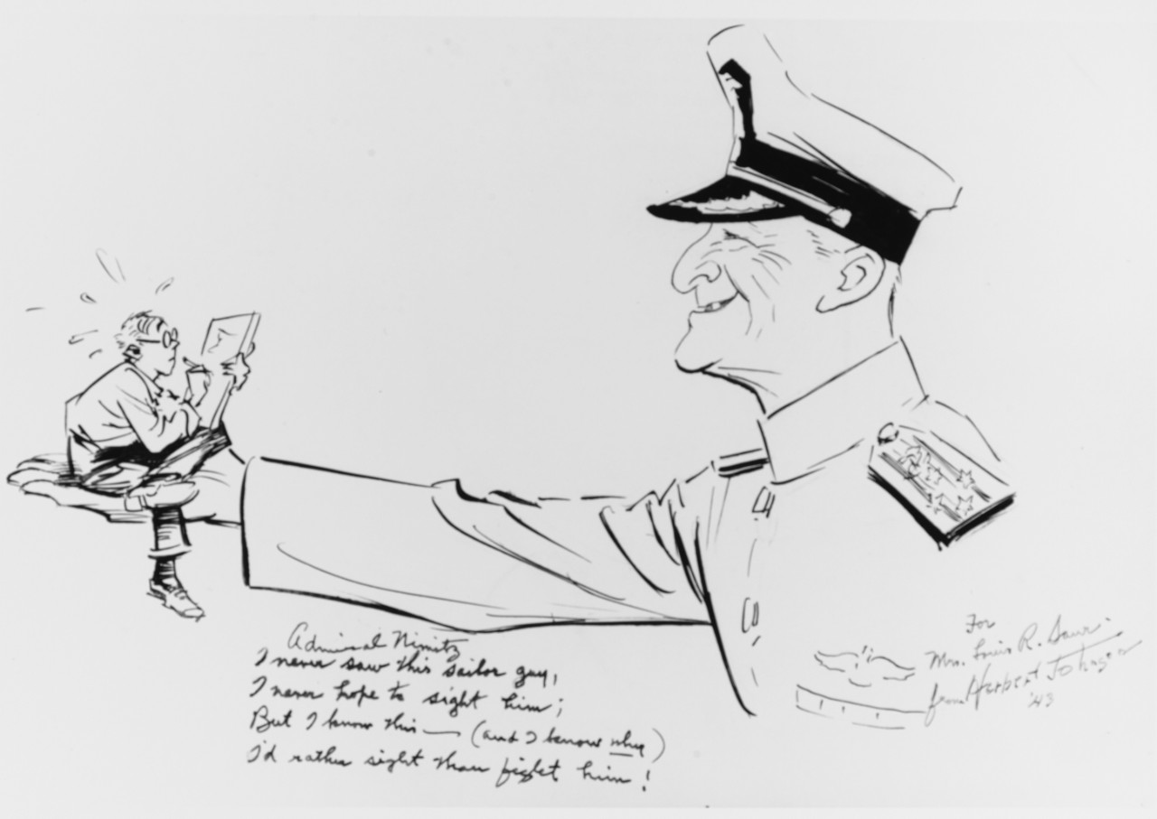 Admiral Nimitz Cartoon