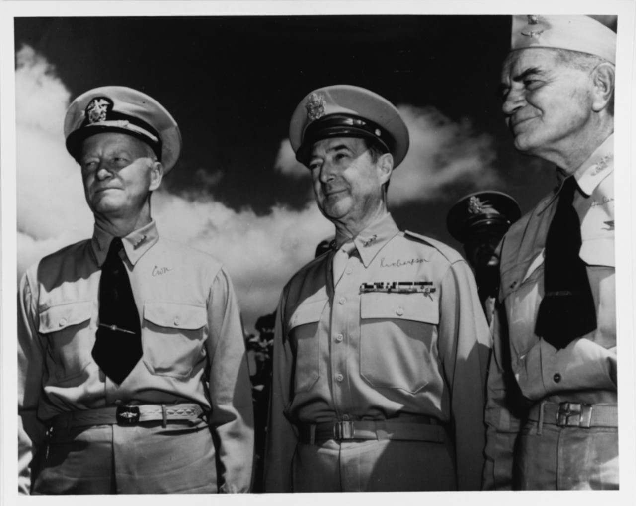 Nimitz with Army and Navy Officers