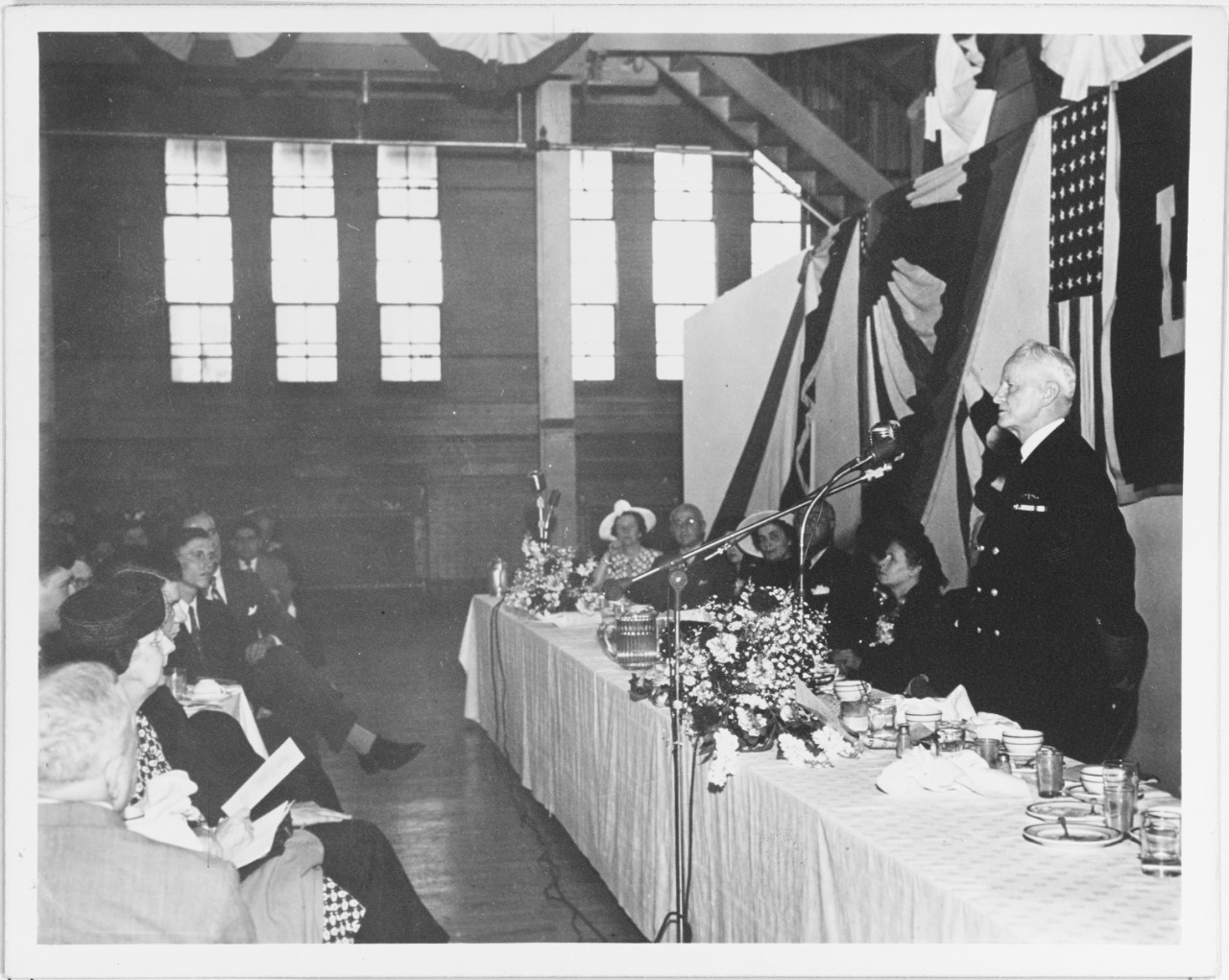 Nimitz at Banquet after Lafayette Ceremony