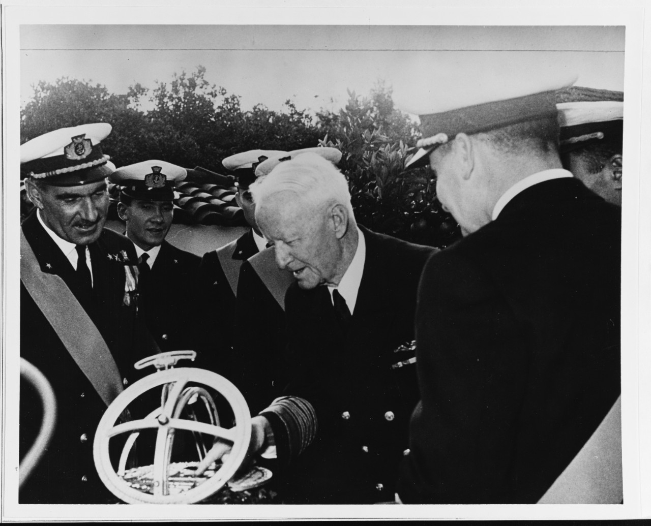Nimitz with his Sundial