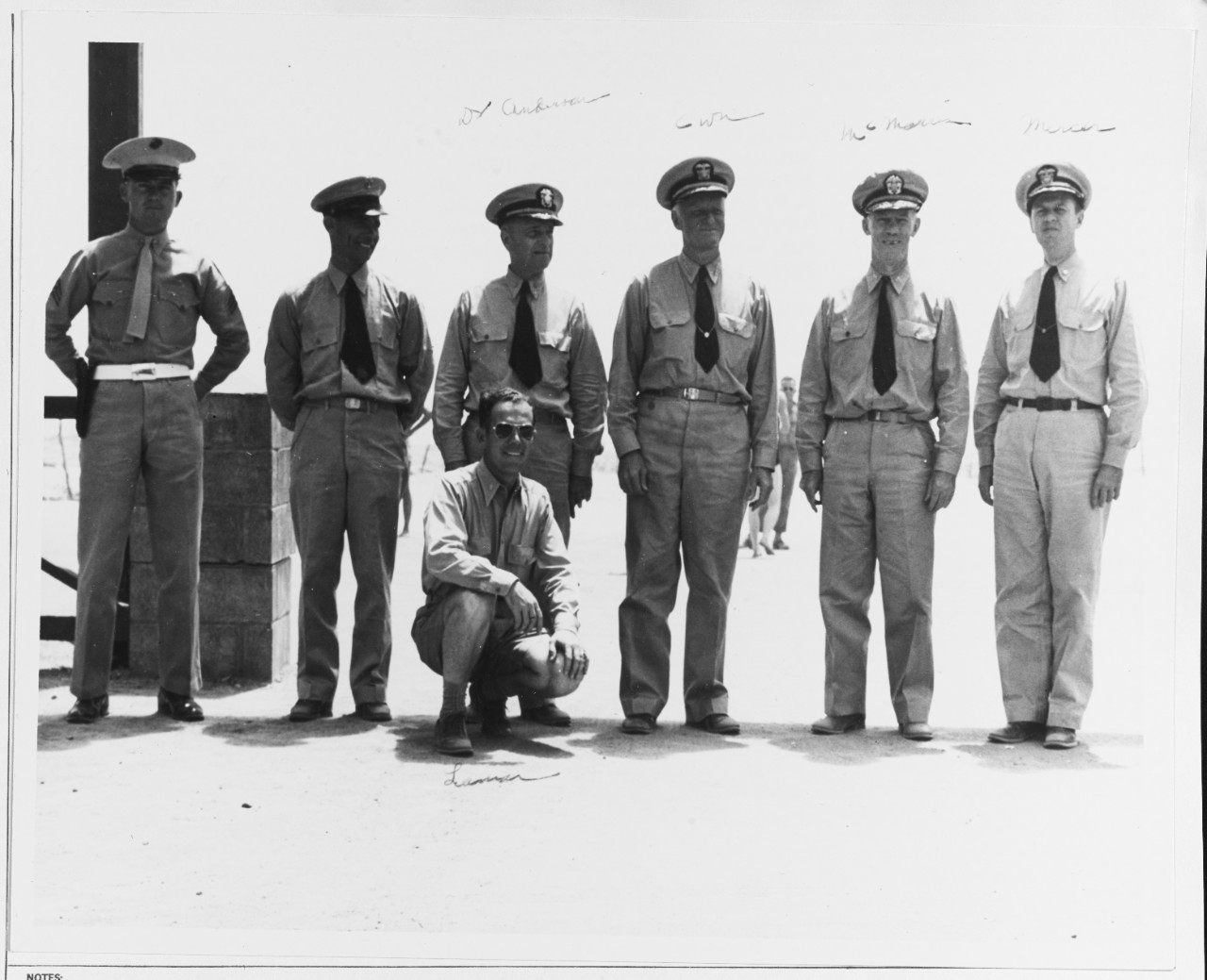 Nimitz with his Staff Officers
