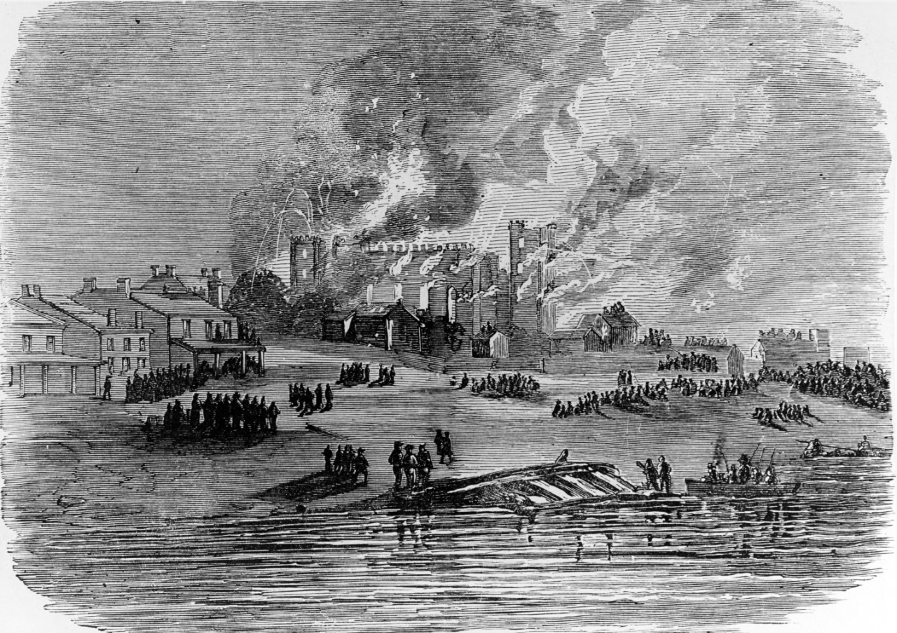 Burning of the State Capitol, Baton Rouge, Louisiana