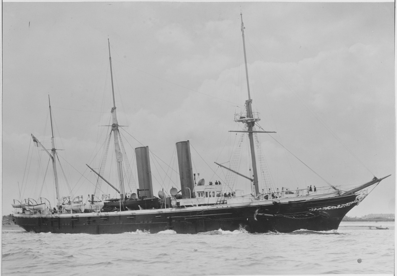 HMS IRIS (British Cruiser, 1877).