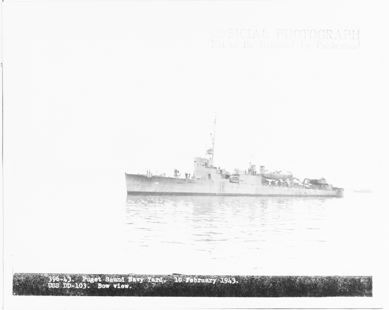 USS SCHLEY (APD-14), ex-DD-103