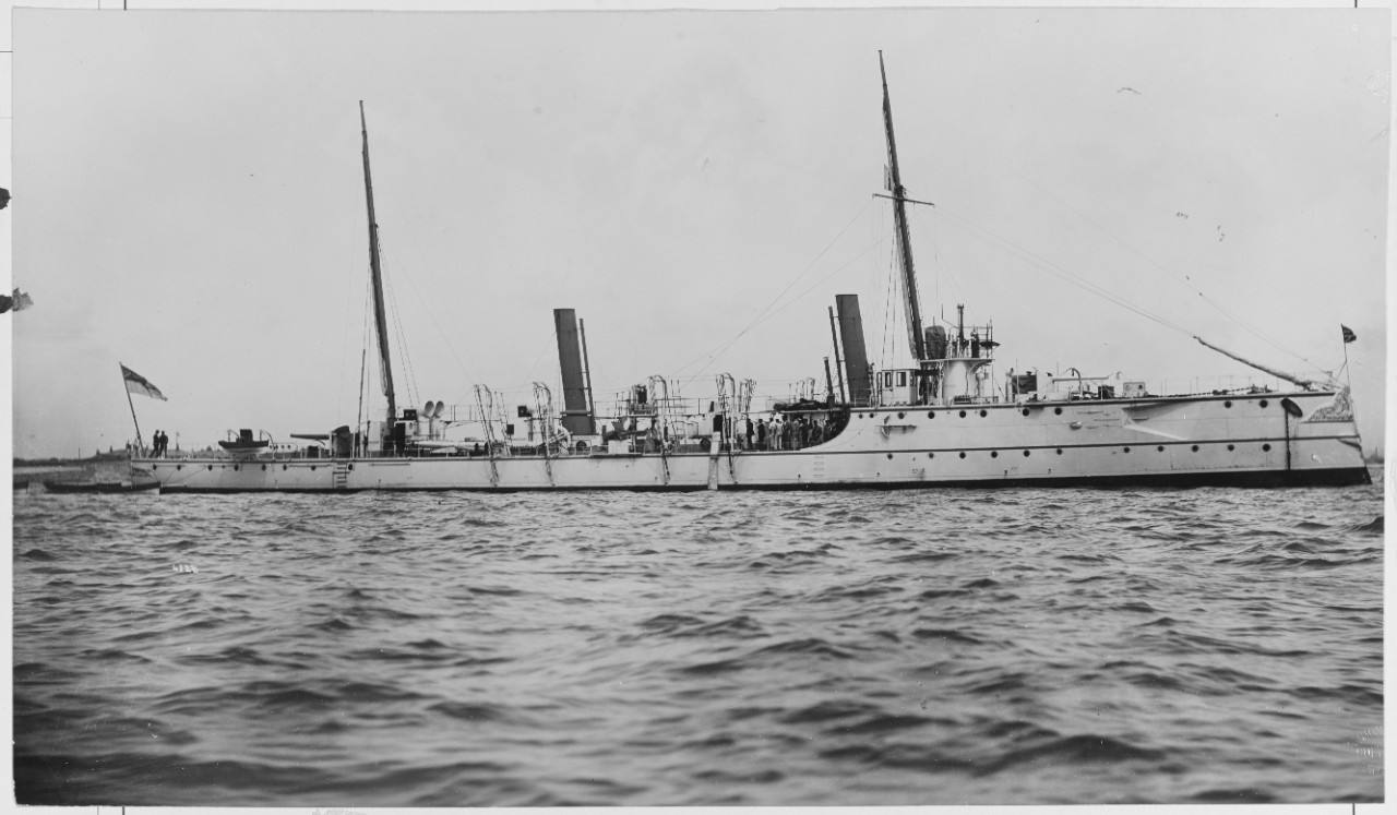 HMS GLEANER (British Torpedo Gunboat, 1890.