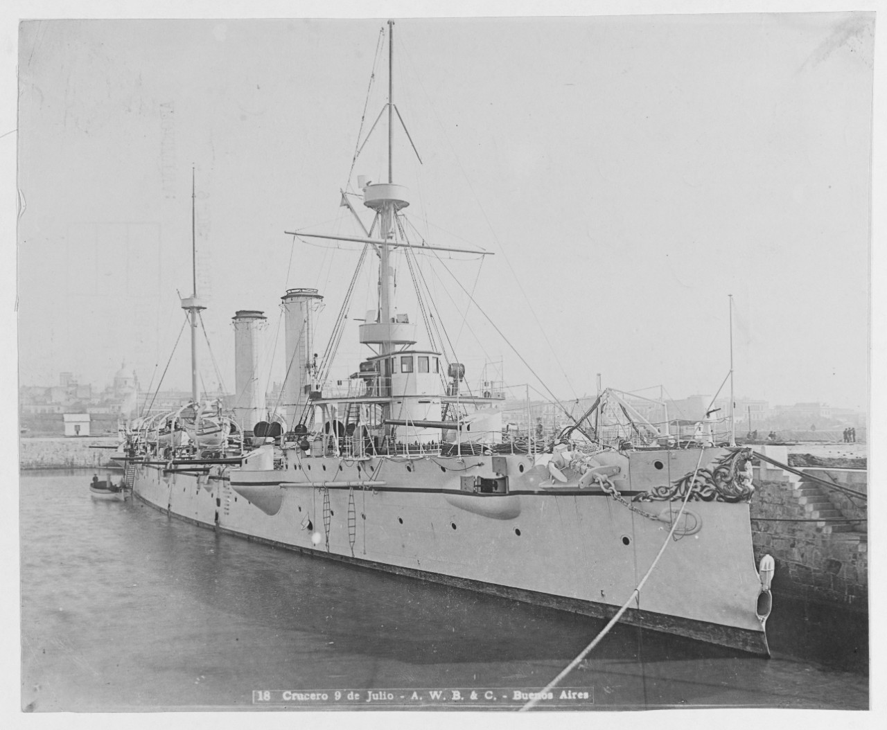 NUEVE DE JULIO, Argentine cruiser, 1892