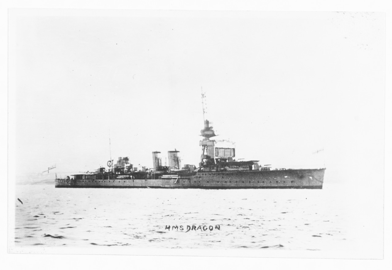 HMS DRAGON (British Cruiser, 1917)