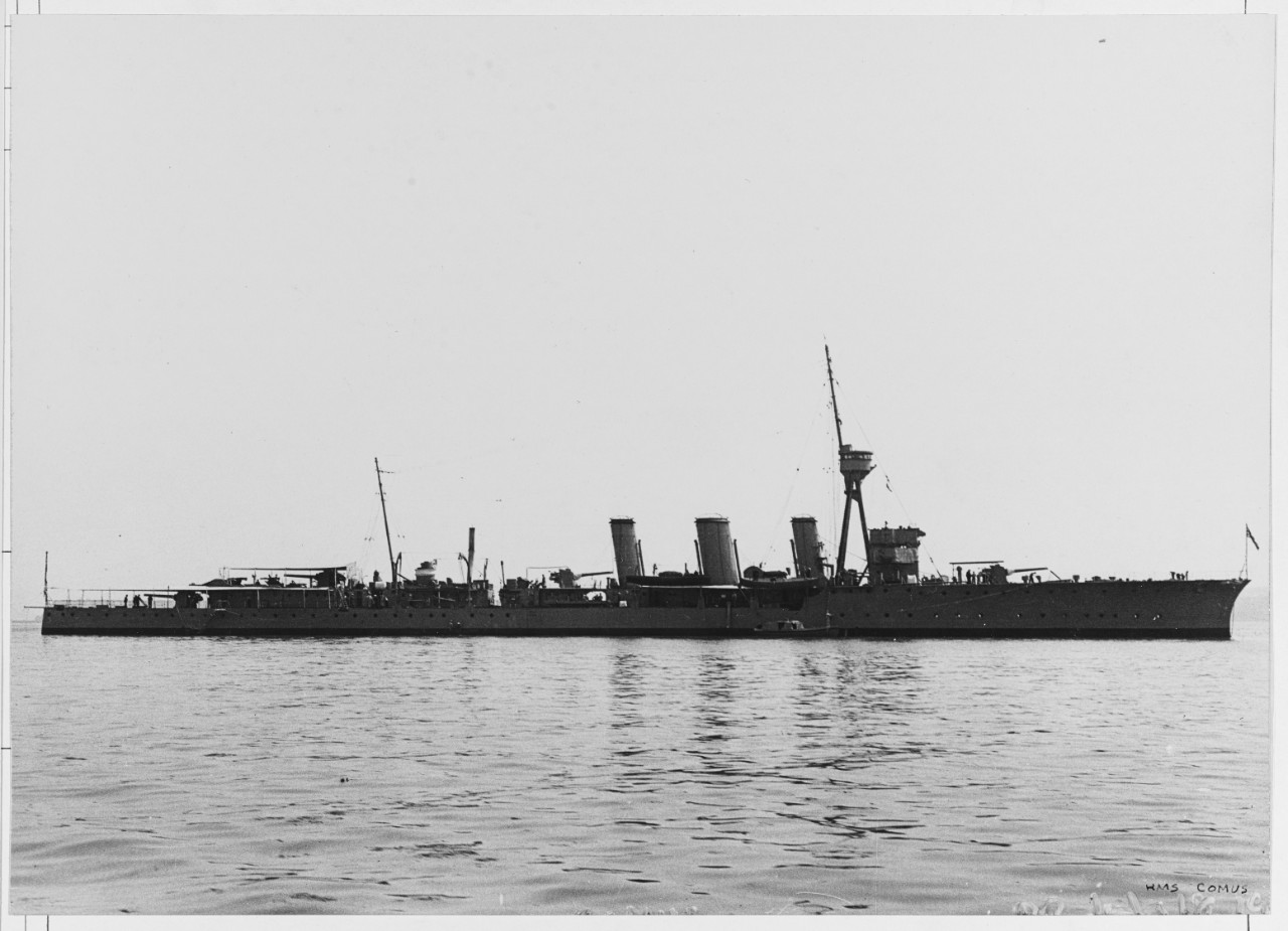 HMS COMUS (British Cruiser, 1914)