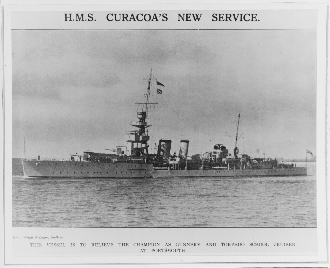 HMS CURACOA (British Cruiser, 1917)