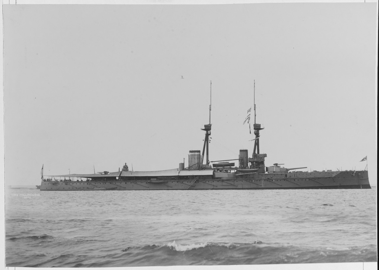 Photo #: NH 61346  HMS Collingwood For a MEDIUM RESOLUTION IMAGE, click the thumbnail.