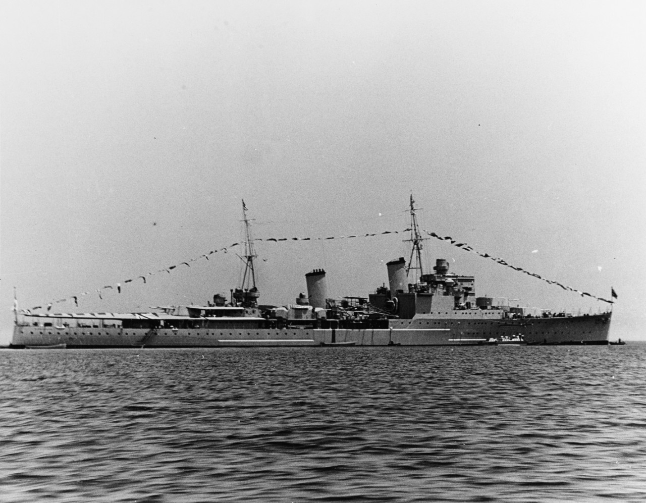 HMS Birmingham, British Cruiser, circa 1936