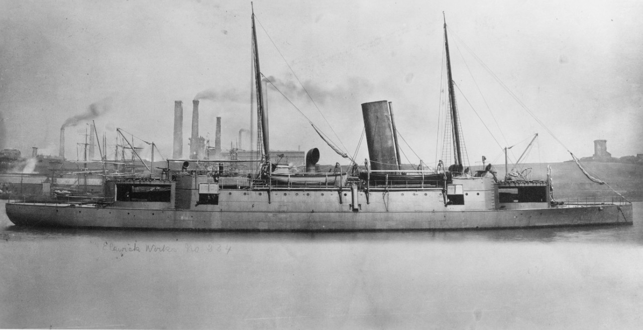 Chao Yung or Yang Wei, Chinese gunvessel, built 1881.