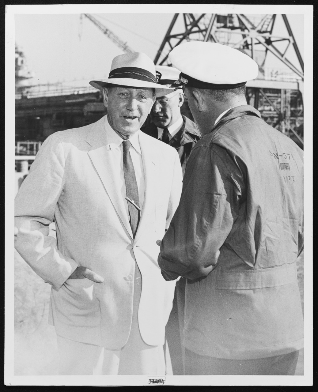 Vice Admiral C.A. Lockwood, USN (Ret.) is Welcomed Aboard USS NAUTILUS (SSN-571)