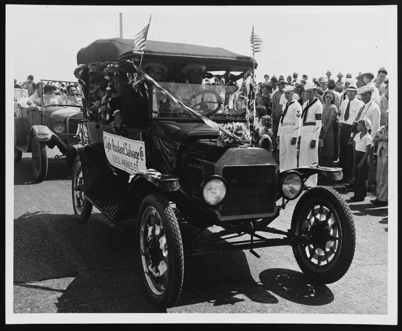 Vehicles in the "Nimitz Day" Parade