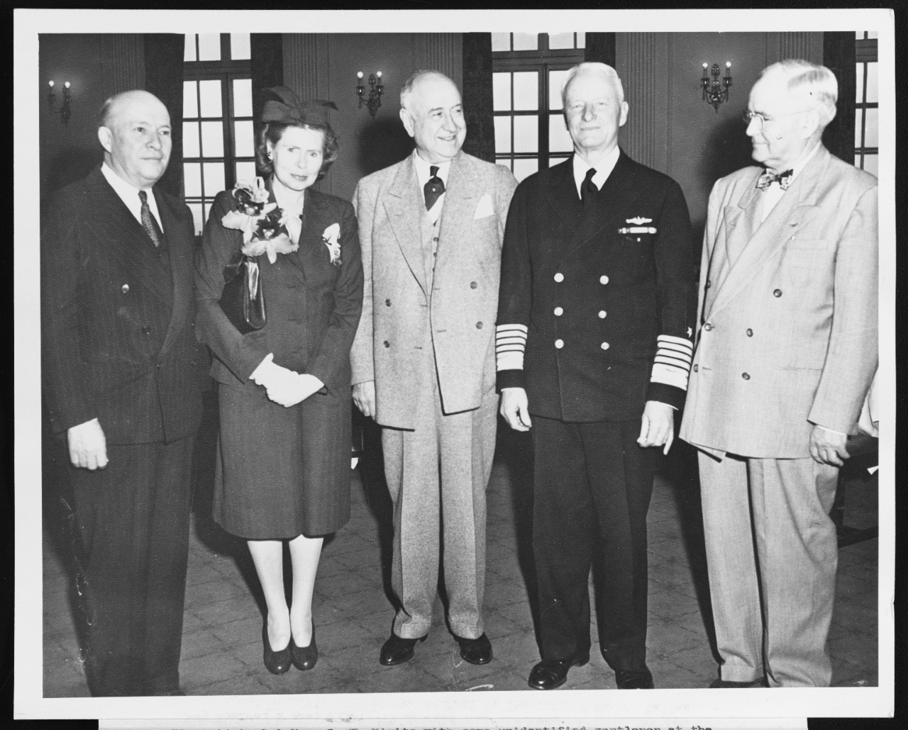 Fleet Admiral and Mrs. Chester W. Nimitz  with Guests