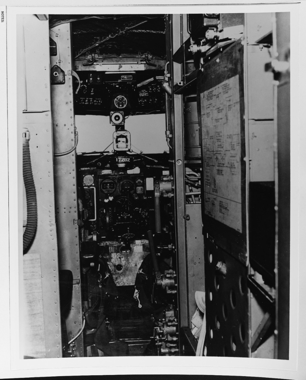 Interior View of C-47 NATS Plane that Flew Fleet Admiral Nimitz